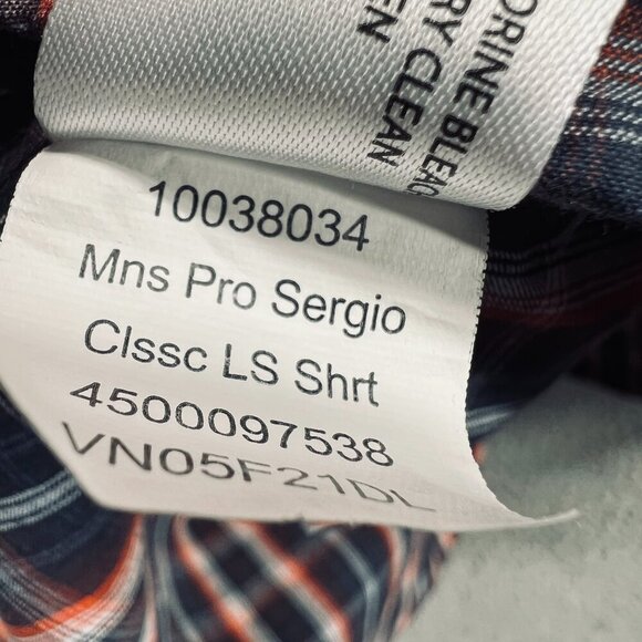 Ariat Pro Series Mens Western‎ Shirt Extra Large Black Red Plaid Button Front - Picture 9 of 12